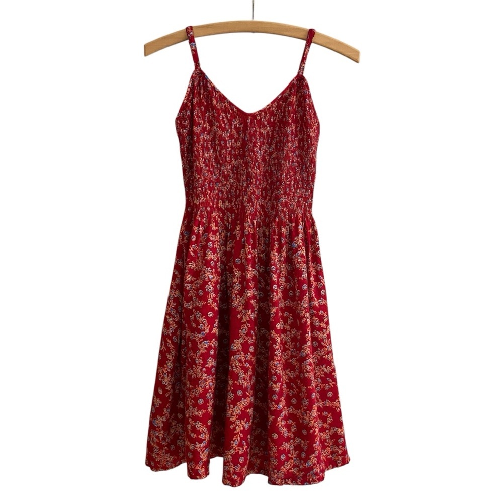 Franken Unknown Adorable Spring Summer Red/Blue/Orange Dress Women’s size Medium
